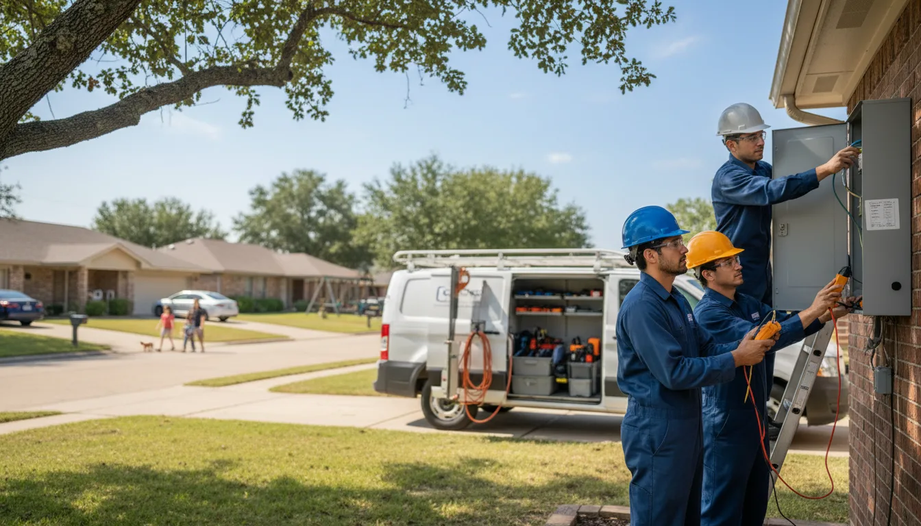 Certified electrician providing emergency electrical services in Myrtlewood, AL